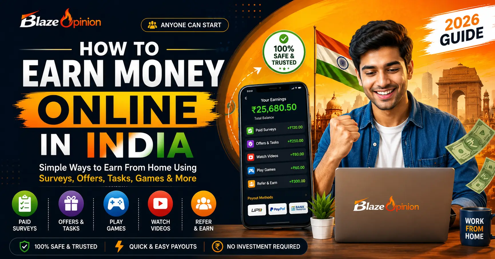 How To Earn Money Online In India